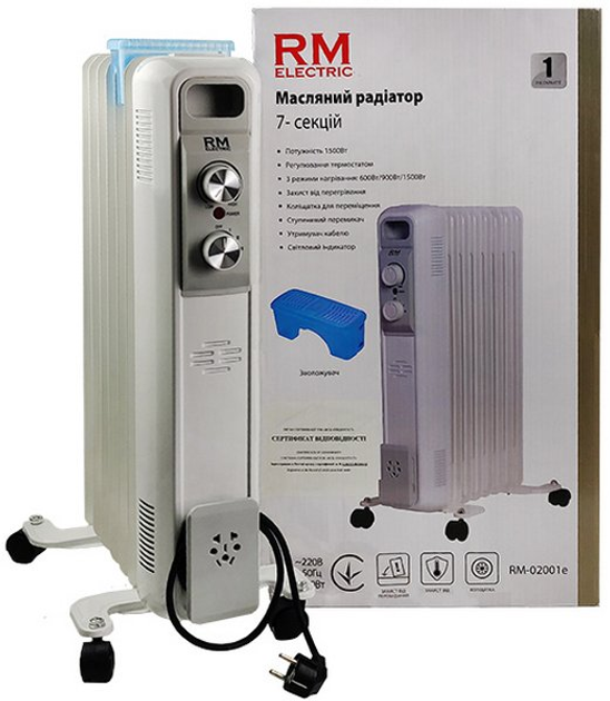 Масляний обігрівач RM ELECTRIC RM-02001e - изображение 3