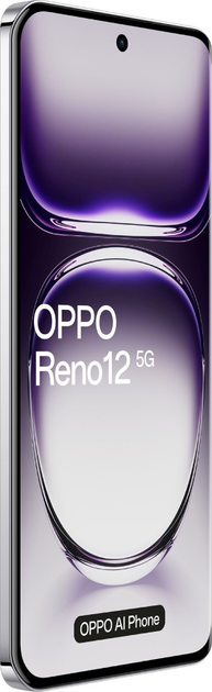 Smartfon Oppo Reno 12 5G 12/256GB Astro Silver (6932169347211) - obraz 3