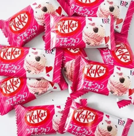 Упаковка шоколадных мини батончиков Nestle Kit Kat Baskin Robbins Love Potion 10 шт 127г - изображение 6