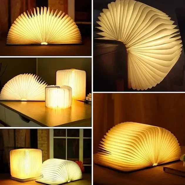 Настільна лампа світильник у вигляді книги Foldable Book Lamp - зображення 3