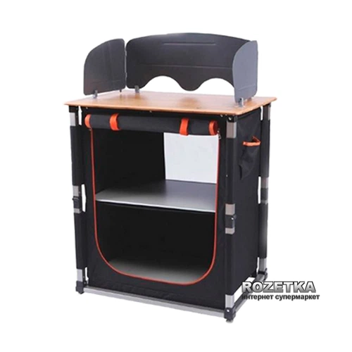 Розкладна туристична кухня KingCamp Bamboo Cooking Table Black (KC3904) - Фото 1 Розкладна туристична кухня KingCamp Bamboo Cooking Table Black (KC3904) - зображення 1