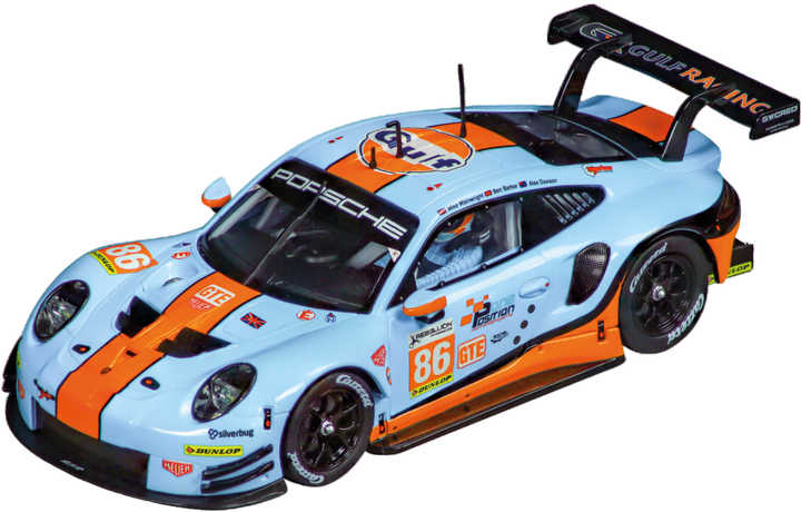 Auto Carrera Evolution Porsche 911 RSR Gulf Racing Mike Wainwright No.86 Silverstone 2018 (4007486277809) - obraz 1