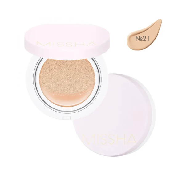 Кушон BB крем Missha Magic Cushion Cover Lasting SPF50+ PA+++ тон№21 - Фото 8 Кушон BB крем Missha Magic Cushion Cover Lasting SPF50+ PA+++ тон№21 - изображение 8