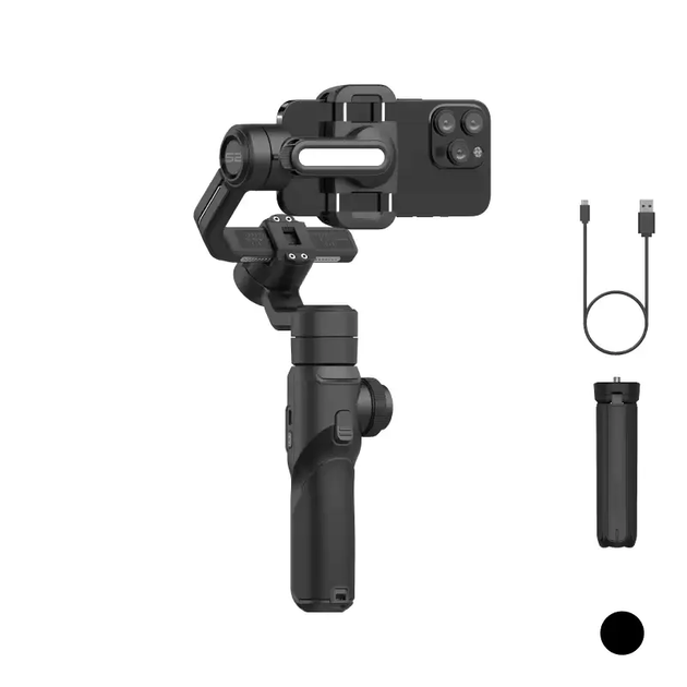 Стабілізатор ручний стедікам 3-х осьовий для телефону Aochuan Professional Gimbal Stabilizer Smart S2 Black - зображення 14