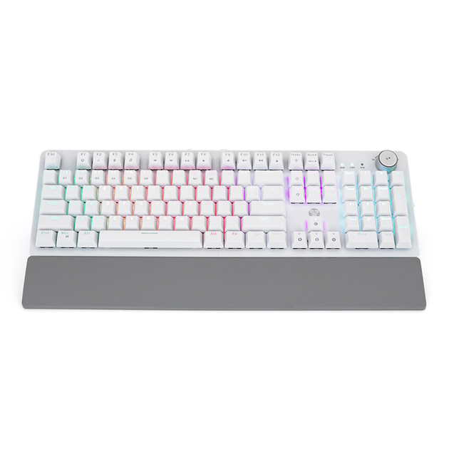 Клавиатура USB Fantech MK853V2 SPACE EDITION, длина кабеля 135см, (Eng), White, 104к, Q10 - изображение 1