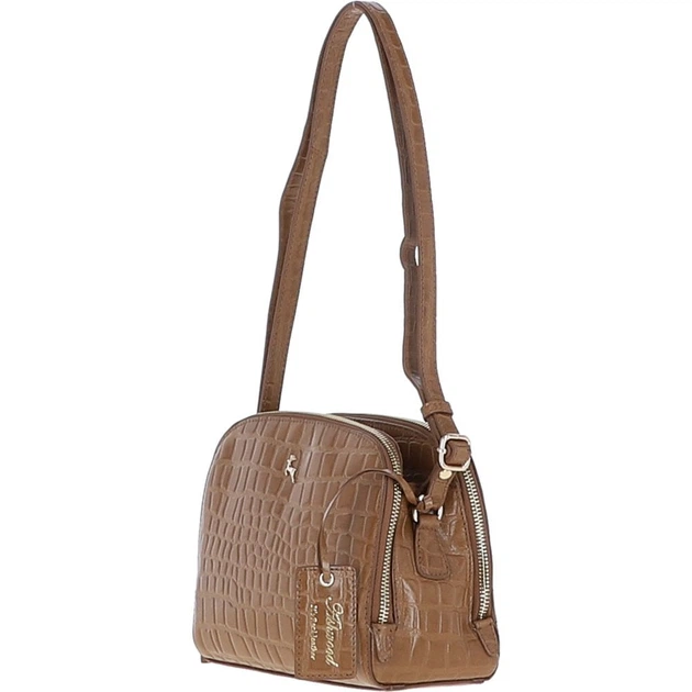 Женская кожаная сумка Ashwood C57 Tan/Croc (Коричневый) - Фото 2 Женская кожаная сумка Ashwood C57 Tan/Croc (Коричневый) - изображение 2