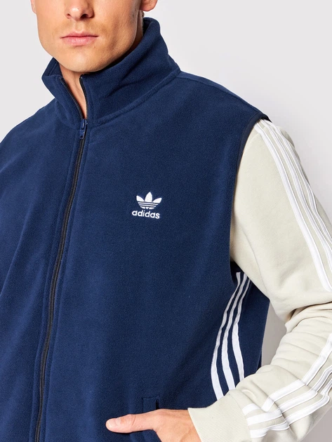Теплий жилет чоловічий adidas HK7391 L Синій (4065415096778) - зображення 4