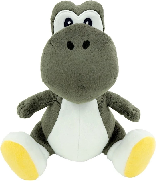 Maskotka 1UP Distribution Super Mario: Yoshi Noir 20 cm (3760259935238) - obraz 1