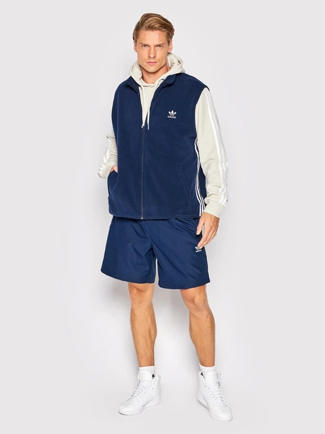 Теплий жилет чоловічий adidas HK7391 L Синій (4065415096778) - зображення 3