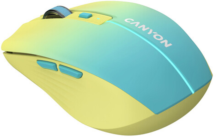 Mysz Canyon MW-44 LED Wireless/Bluetooth Yellow-Blue (CNS-CMSW44UA) - obraz 3