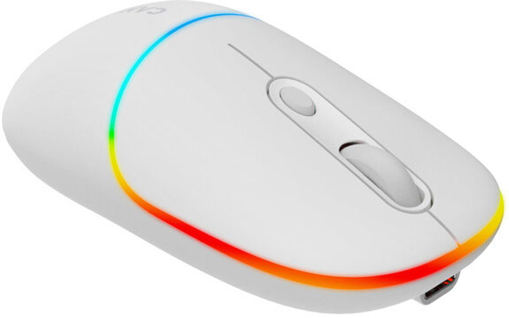 Миша Canyon MW-22 Dual Band RGB Wireless Snow White (CNS-CMSW22SW) - зображення 4