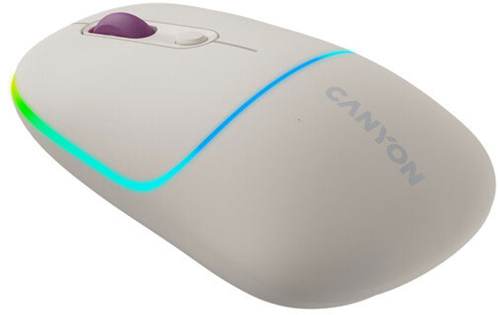 Миша Canyon MW-22 Dual Band RGB Wireless Rice (CNS-CMSW22RC) - зображення 4