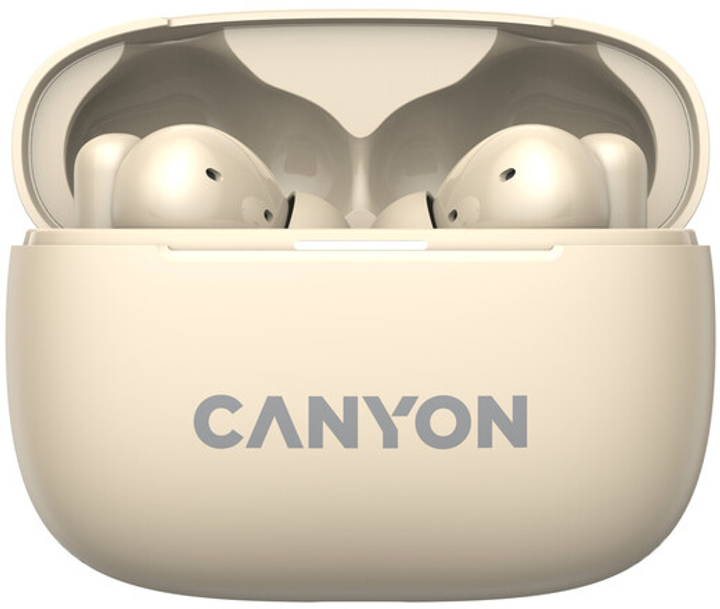 Навушники Canyon OnGo TWS-10 ANC ENC Beige (CNS-TWS10BG) - зображення 2