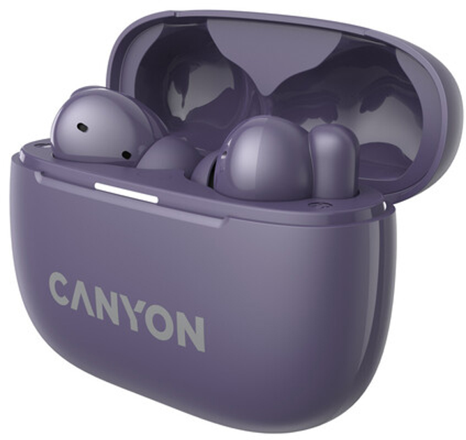 Słuchawki Canyon OnGo TWS-10 ANC ENC Purple (CNS-TWS10PL) - obraz 3