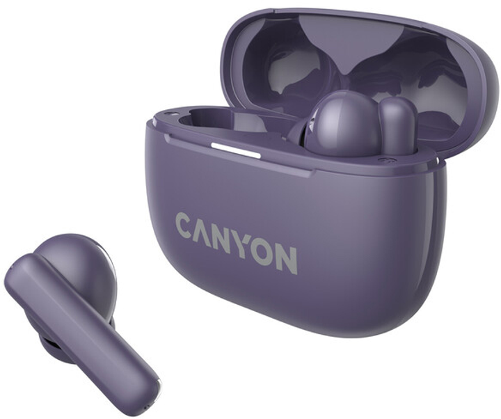 Słuchawki Canyon OnGo TWS-10 ANC ENC Purple (CNS-TWS10PL) - obraz 7