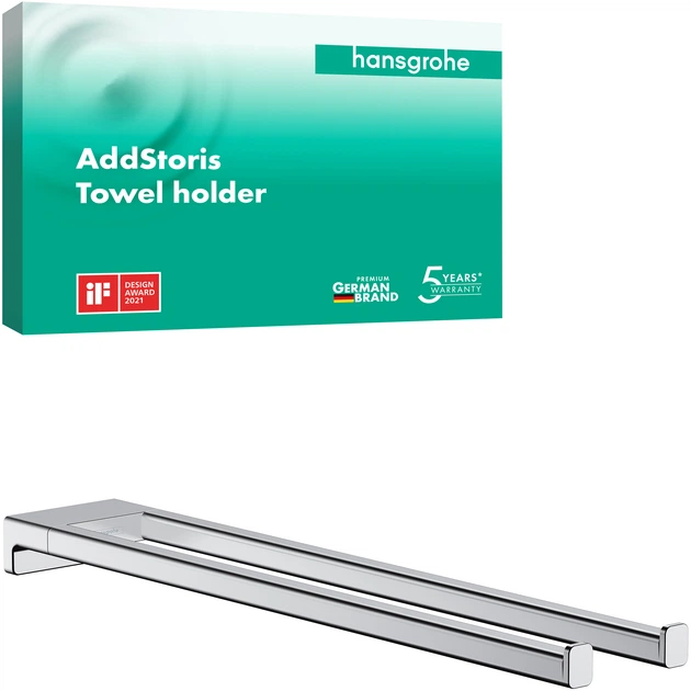 Полотенцедержатель HANSGROHE AddStoris 41770000 хром - изображение 2