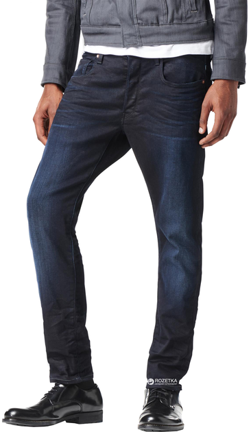 Джинсы G-Star Raw 3301 Slim 51001.5245 36-34 Синие (8718602681979) – в ...