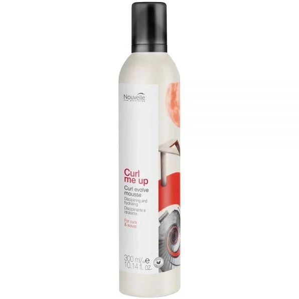 Мусс для увлажнения и дисциплинирования вьющихся волос Nouvelle Curl Evolve Mousse 300 мл - Фото 1 Мусс для увлажнения и дисциплинирования вьющихся волос Nouvelle Curl Evolve Mousse 300 мл - изображение 1