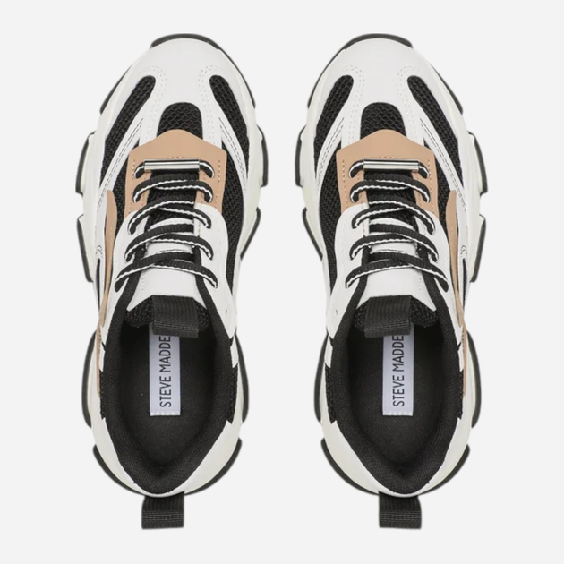 Жіночі снікери Steve Madden Possession-E Sneaker SM19000033-054 42 27.1 см Чорний/Бежевий (8720857125047) - зображення 6