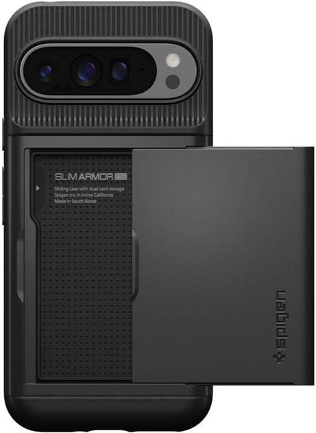 Etui Spigen Slim Armor CS do Google Pixel 9 Pro XL Black (8809971226684) - obraz 4