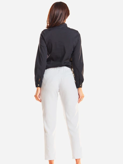 Bluzka damska elegancka Awama A249 L Czarna (5902360525962) - obraz 4