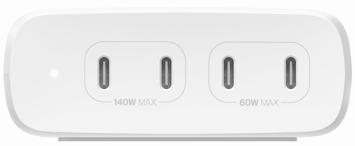 Мережевий зарядний пристрій Belkin BoostCharge Pro 4-Port USB-C PD 3.1 GaN Charger 200 W White (745883868230) - зображення 2