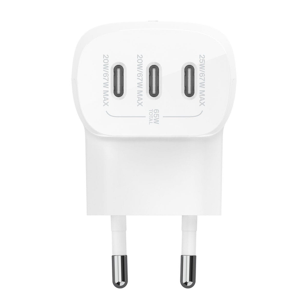 Мережевий зарядний пристрій Belkin 67 Вт USB-C PD 3.1 PPS Wall Charger White (745883860081) - зображення 4