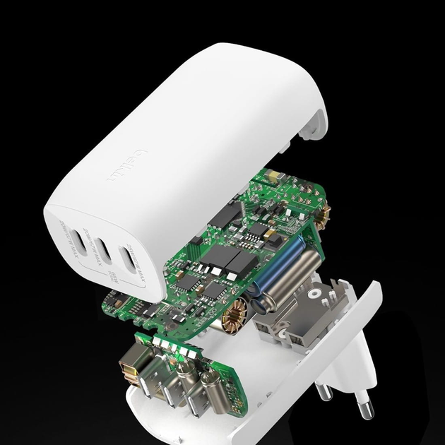 Мережевий зарядний пристрій Belkin 67 Вт USB-C PD 3.1 PPS Wall Charger White (745883860081) - зображення 8