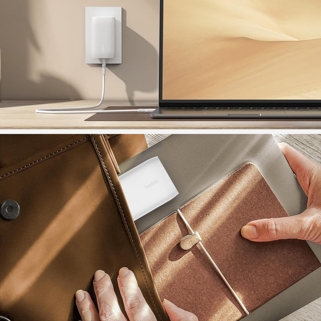 Мережевий зарядний пристрій Belkin 67 Вт USB-C PD 3.1 PPS Wall Charger White (745883860081) - зображення 10