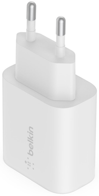 Мережевий зарядний пристрій Belkin 25 Вт USB-C PD 3.0 + кабель USB-C - Lightning 1 м White (745883837243) - зображення 4