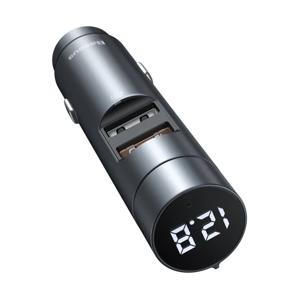 Автомобильный FM модулятор Baseus Bluetooth Трансмиттер Energy Column 2в1 MP3 - изображение 5