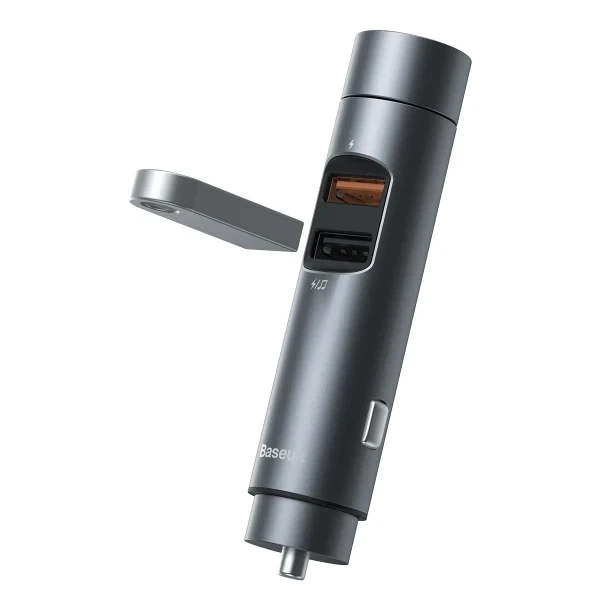 Автомобильный FM модулятор Baseus Bluetooth Трансмиттер Energy Column 2в1 MP3 - изображение 6
