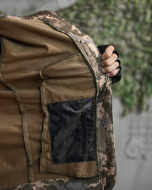 Тактический демисезонный костюм SoftShell XL пиксель (88488) - изображение 7