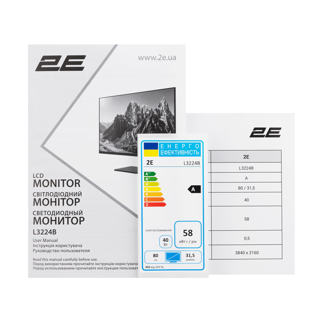 2E Монитор 31.5" L3224B 2xHDMI, DP, VA, 3840x2160, MM - изображение 13