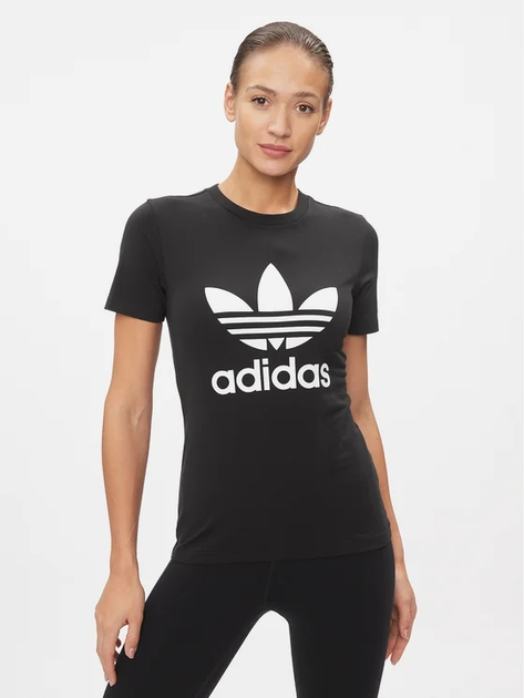 Koszulka damska bawełniana Adidas GN2896 32 Czarna (4064044807359) - obraz 1