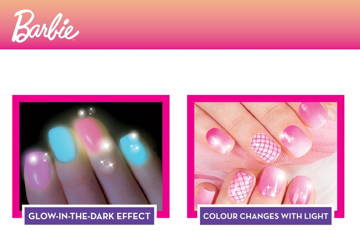 Zestaw do manicure dla dzieci Lisciani Modna lampka Barbie 102747 (8008324102747) - obraz 4