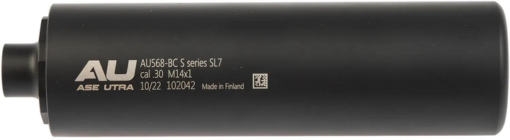 Саундмодератор Ase Utra SL7 CeraKote .30 (под кал. 270 Win; 7x64; 7mm Rem Mag; 308 Win; 30-06 и 300 Win Mag). Резьба - M14x1. - изображение 1