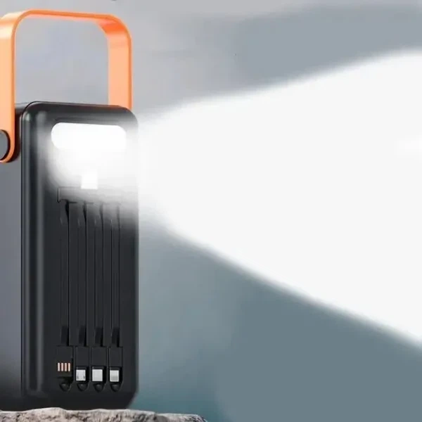 Портативна батарея NEW зовнішня повербанк Power Bank 100000 mAh з сонячною панеллю і ліхтариком - зображення 5