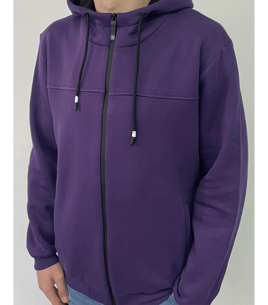 Батальная теплая кофта на молнии - HECTOR - 30508 - 3XL - Фиолетовый от ...