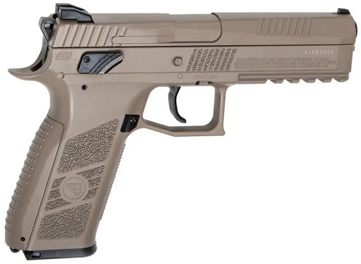 Пістолети пневматичні ASG CZ P-09 FDE Blowback Pellet кал. 4.5 мм - зображення 1