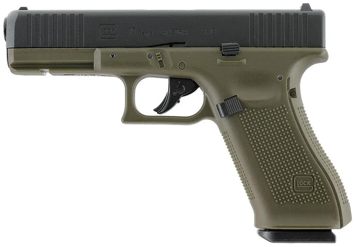 Пістолет пневматичний Umarex Glock 17 Gen5 CO2 кал 4,5 мм BB Green - зображення 1