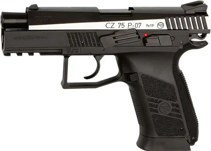 Пистолет пневматический ASG CZ 75 P-07 Duty Nickel Blowback BB кал. 4.5 мм - изображение 2