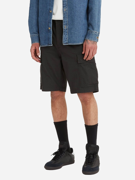 Шорти подовжені чоловічі Levi's Carrier Cargo Shorts 23251-0060 36 Чорні (5401128048359) - зображення 1