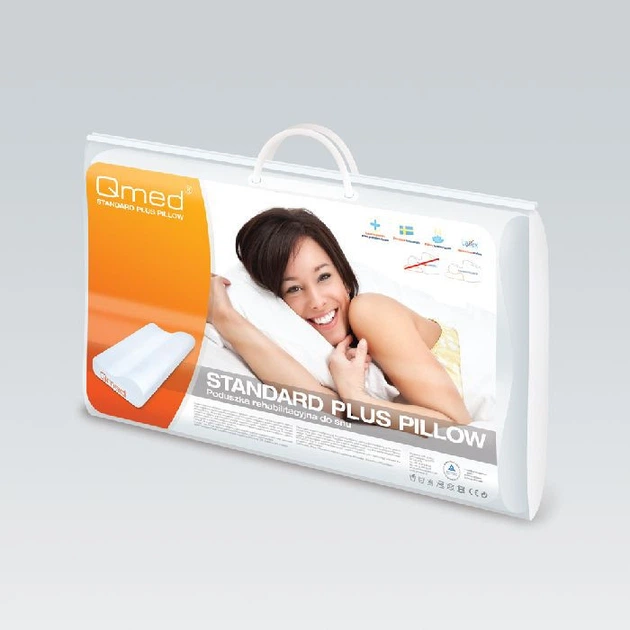 Подушка ортопедическая Qmed Standard Pillow Plus - Фото 2 Подушка ортопедическая Qmed Standard Pillow Plus - изображение 2