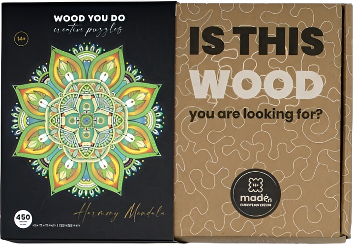 Дерев'яний пазл Wood You Do Harmony Mandala 450 елементів (5905204690352) - зображення 1