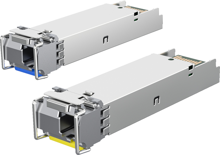 Zestaw 2 modułów SFP Ubiquiti 1G Bidirectional Single-Mode Optical Module (UACC-OM-SM-1G-S-2) - obraz 2