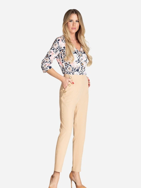 Bluzka damska elegancka Figl M699 L Leopardowa (5902194379267) - obraz 3