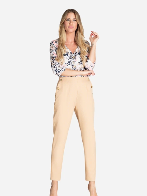 Bluzka damska elegancka Figl M699 L Leopardowa (5902194379267) - obraz 5