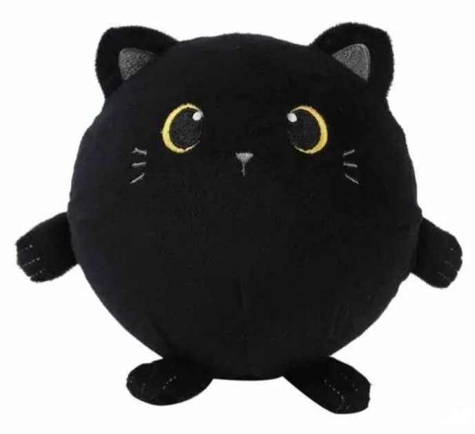 Плюшева подушка iTotal Squishy Pillow XL2779 Black Cat (8059037077822) - зображення 1