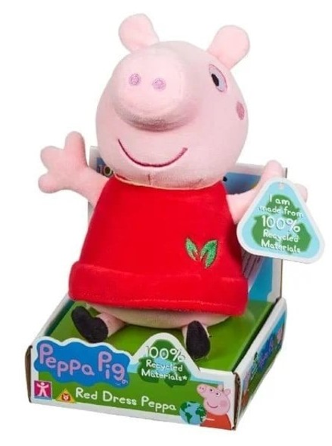 Плюшева свинка Peppa Pig Eco Plush 20 см (5029736073565) - зображення 1